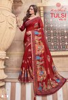 Tulsi Vol 1 By Kashvi Dull Moss Kesab Border Saree 